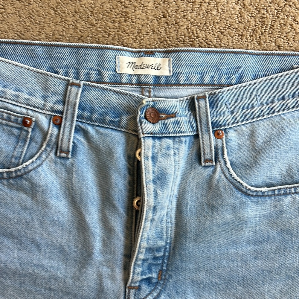 MADEWELL relaxed denim cut off shorts size 29 - Picture 2 of 4